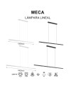 MECA * LÁMPARA LINEAL 38W 3000K BLANCA